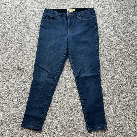 Democracy Ab Women's Sz 12 Technology Skinny Jeans Dark Wash Stretch Denim Pants - Picture 2 of 10